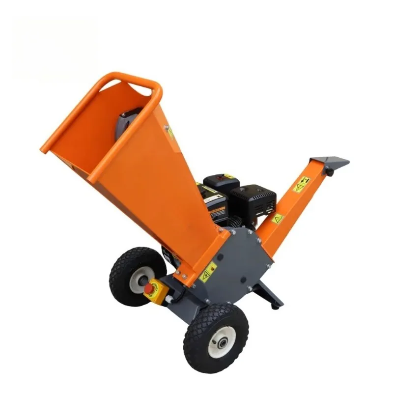 Mobile Garden Chipper Shredder High Power Wet  Dry Branch Shredder for Twigs Prunings and Garden Farm Waste