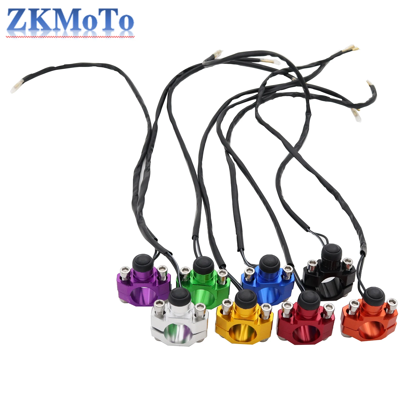 Motorcycle CNC Universal Engine Stop Start Kill Switch Momentary Push Button Switch For Yamaha Kawasaki KTM Honda CRF250 CRF450