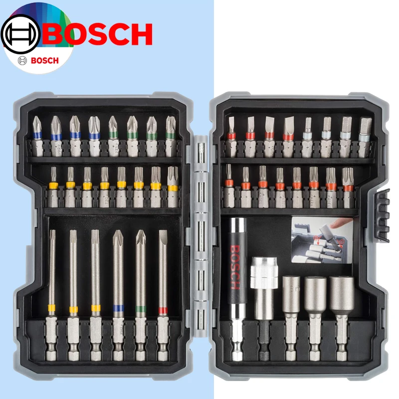 Bosch 2607017702 43Pcs Electric Screwdriver High Hardness Nut Set 25Mm 75Mm Electric Screwdriver Bits For Power Tools Set