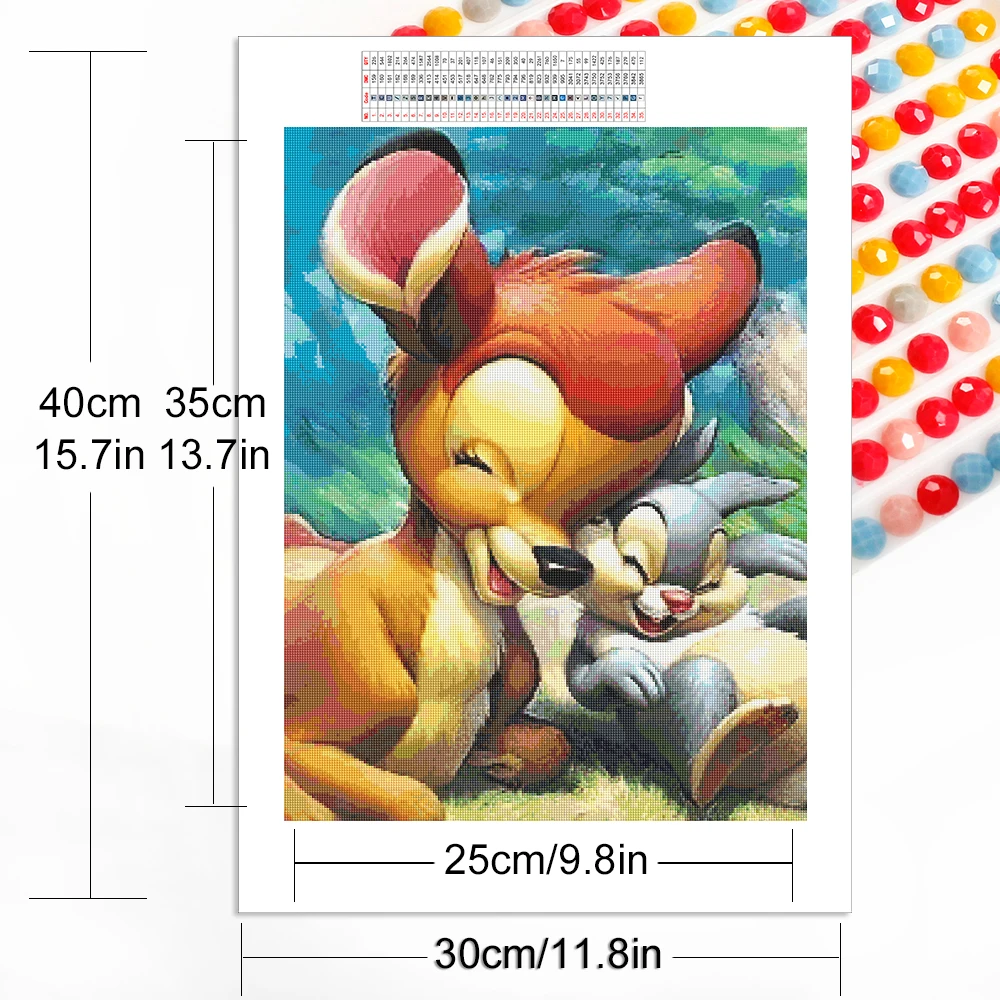 Disney Diamond Embroidery Bambi Painting AB Drill Animal Picture Of Rhinestones 5D DIY Mosaic New Arrival Handicraft