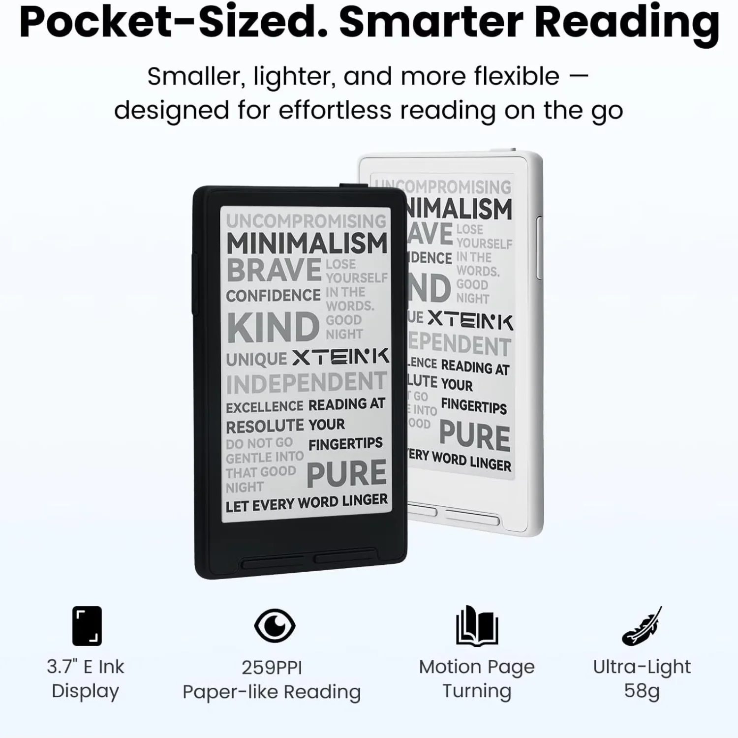 XTEINK X3 E-Book Reader Portable E-Ink Paper Ebook Reader Ultra Light Pocket Portable Ebook Reader For Mobile Phone Attachment
