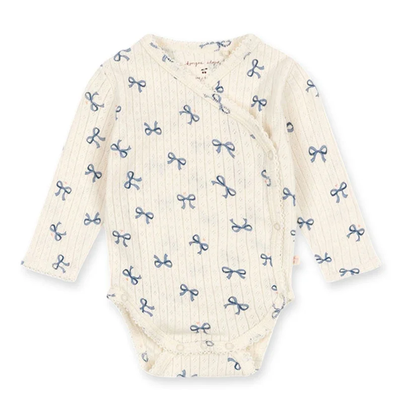 

2025 New Autumn Toddler Baby Girl Romper Long Sleeved Cotton Print Korean Style Climbing Suit 0-24M Children Clothes