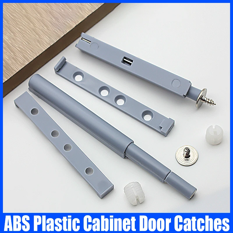 1PCS ABS Plastic Magnetic Cabinet Door Catches Push To Open Cabinet Catches Push Latches Silent Cabinet Door Closer Hardware