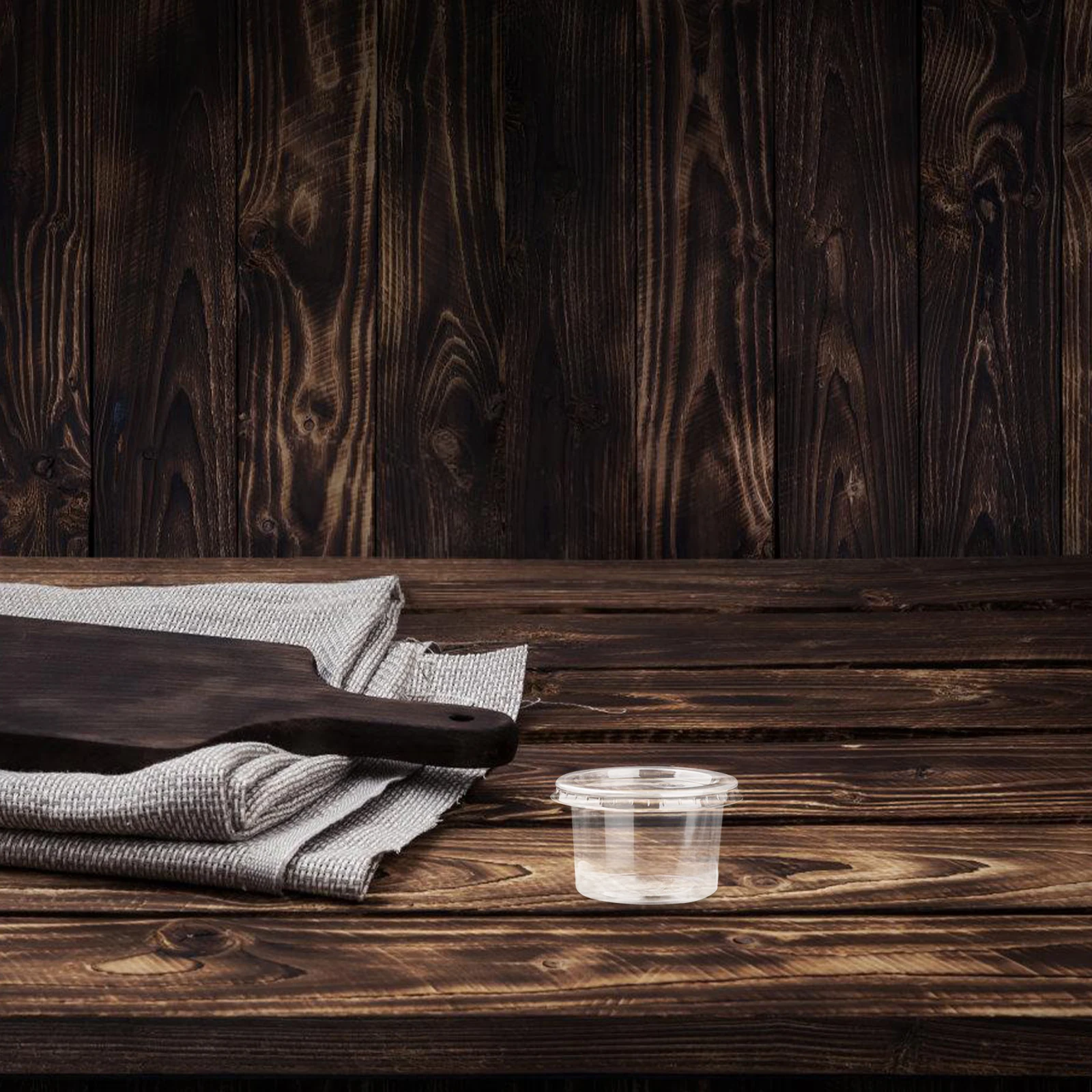 

100 шт., 140 мл, чашки для пудинга, прозрачные одноразовые пластиковые контейнеры, пищевой сейф для желе, йогурта, мусса, соуса, салата, десерта