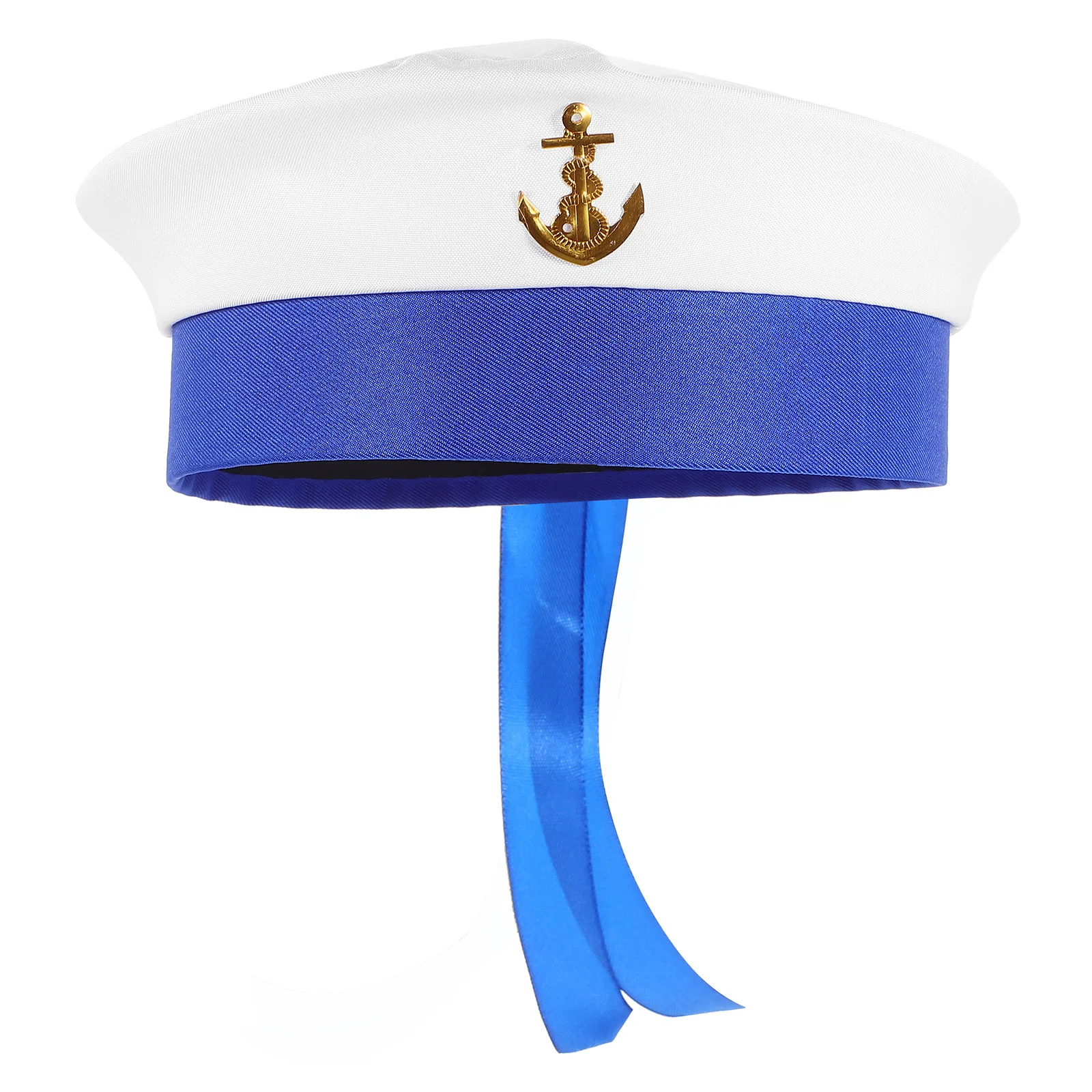 Sailor Hat Round Costume Party Cosplay Accessory For Women Men Yacht Boating Sun Hat Decorative Headwear