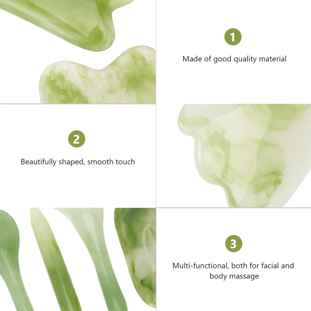 7Pcs Guasha Scraper Board High-Quality Durable Therapy Tool for Face Body Massage Relaxation Gift for Friends Family