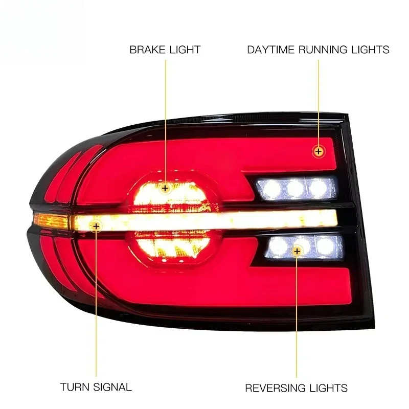 أضواء خلفية LED لتويوتا-FJ كروزر 2007-2020 الضوء الخلفي التوصيل والتشغيل نمط الضوء الخلفي مصابيح خلفية نظام الإضاءة #4