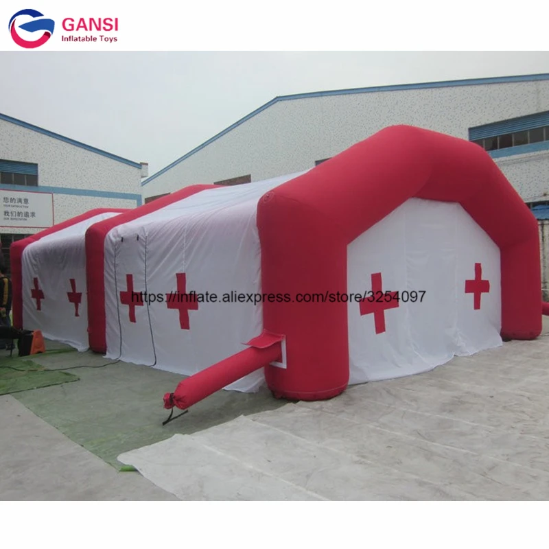 

First aid temporary inflatable medical tent hospital inflatable isolation tent for disinfection channel