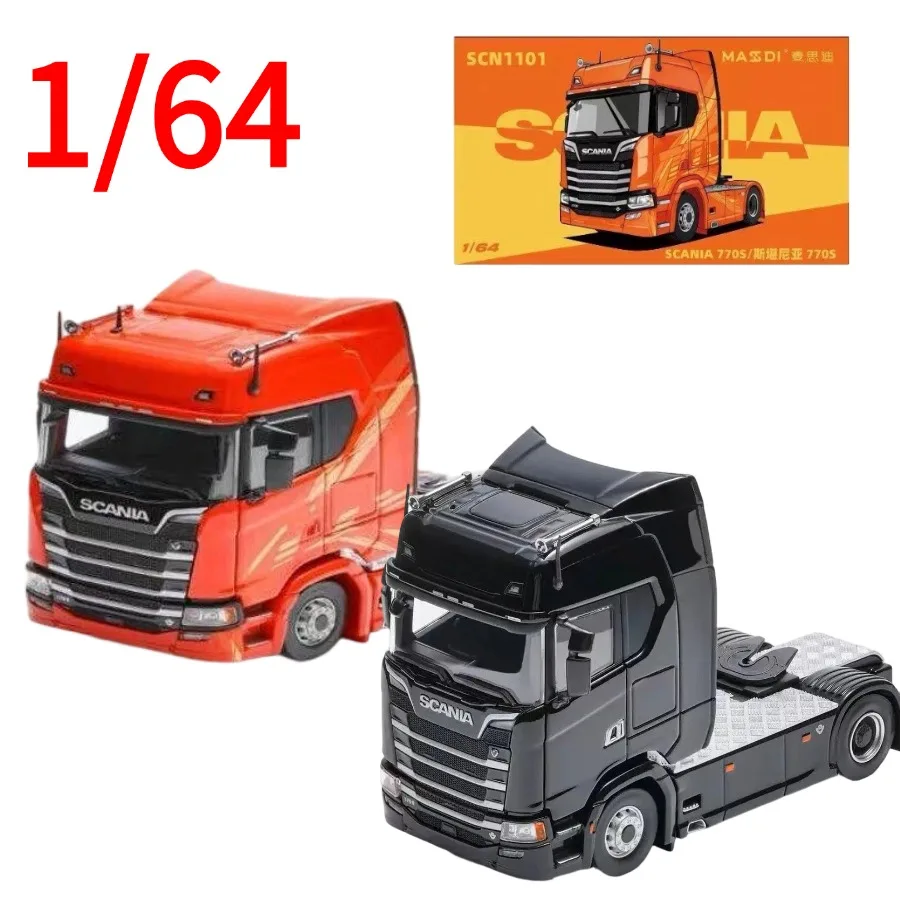 MASDI Diecast 1:64 Scania 770S Camión Tractor de Aleación, Modelo de Coche Scania, Juguetes Coleccionables, Regalo