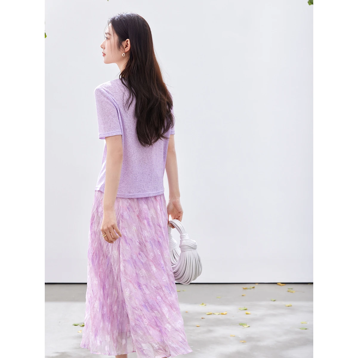 VIMLY ชุดกระโปรงพิมพ์ลายดอกไม้ - Midi Skirt Floral บทวิจารณ์และราคา