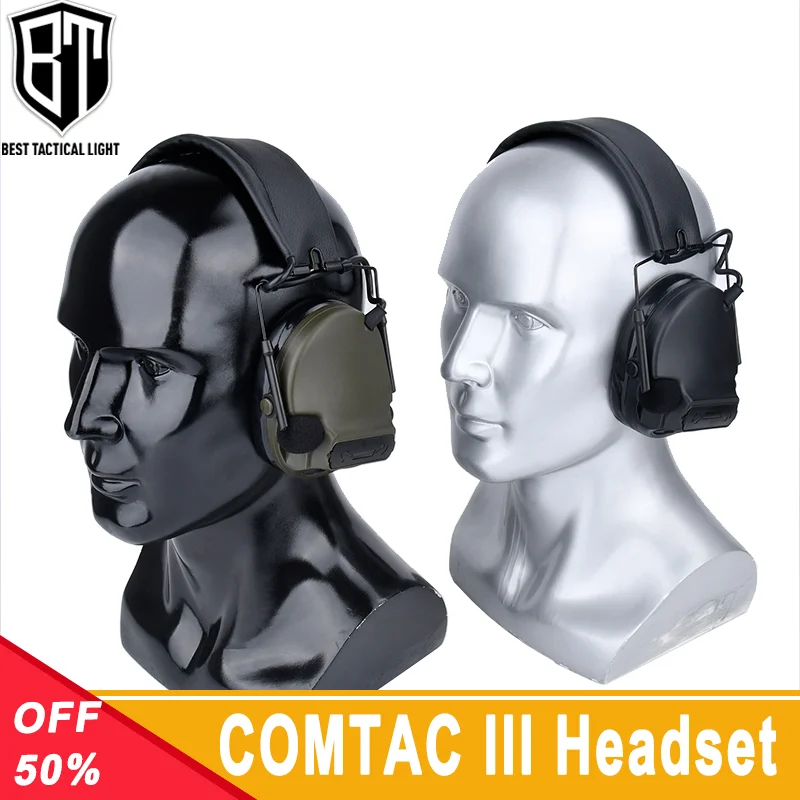 WADSN Tactical COMTA III Noise Reduction Headset 7.0mm Plug Outdoor Hunting Shooting Accessories NO Communication Function