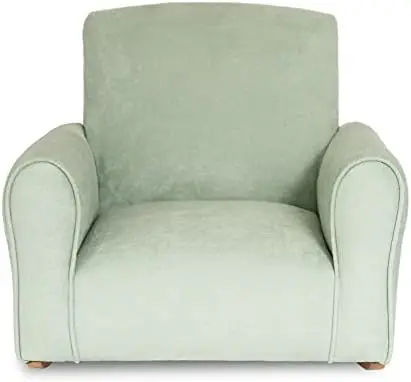 Toddler Rocking Chair, Upholstered Kids Armchair, Cute Seafoam Green Rocker