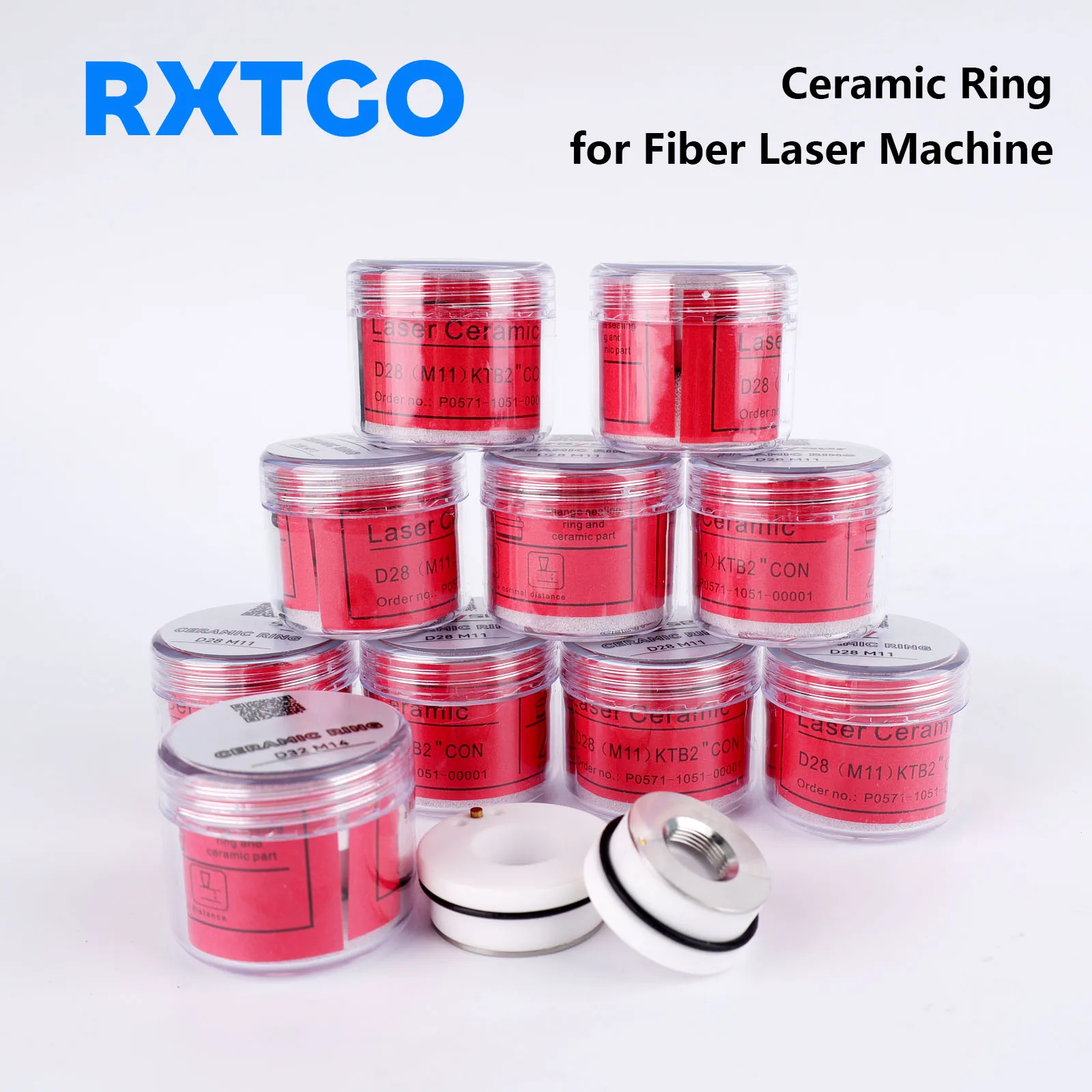 Laser Ceramic Ring Nozzle Holder D28 D32 for Raytools Precitec Bodor WSX HSG HANS Fiber Cutting Parts
