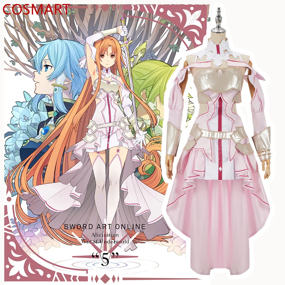 

Sword Art Online Alicization Otherworldly War Yuki Asuna Dress Cosplay Costume Cos Game Anime Party Uniform Hallowen Play Role