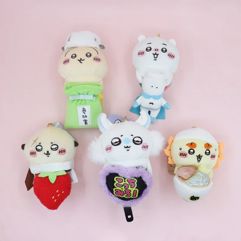 

New Chikawas Desktop Computer Ornaments Hachiware Usagi Momonga Plush Toys Bag Hangings Plush Toys Gifts Cartoon Dolls