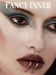 2023 NEW Cyberpunk Style Snake Teeth Metal Lip Clips For Women Men Fashion Accessories Party Gift Jewelry