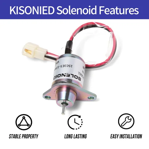 Imagen 2 del producto Solenoide de apagado de combustible para coche, pieza de motor 1503ES-12S5SUC5S Woodward M806808 para John Deere 119653 77950 790 Yanmar 3TNE84, 12VDC, 990-2020