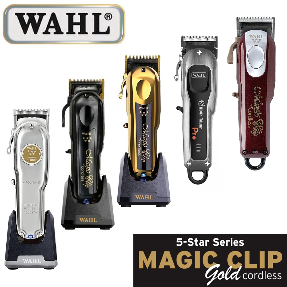

Профессиональная машинка для стрижки волос Wahl Vapor 8148 Magic Clip Senior Barber, беспроводная машинка для стрижки волос, триммер для волос и бритва с фольгой для парикмахеров и стилистов