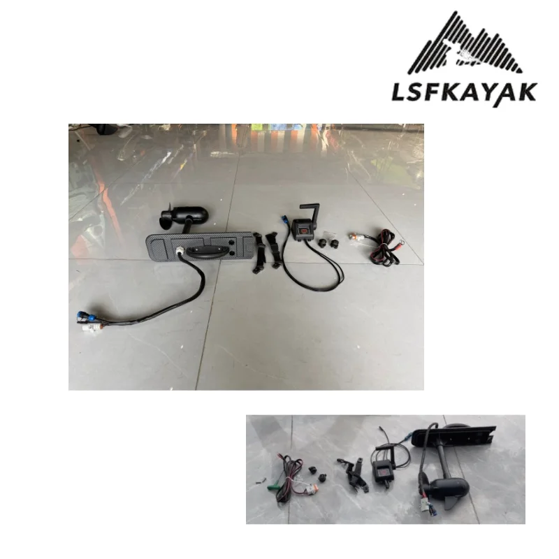 65LBS High Thrust Electric Motor Supporting Propeller Pedal Combination for Outdoor Motorized Fishing Kayak