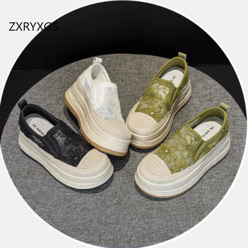ZXRYXGS Premium Lace Mesh Brea - Women Shoes Size 7 ulasan dan harga