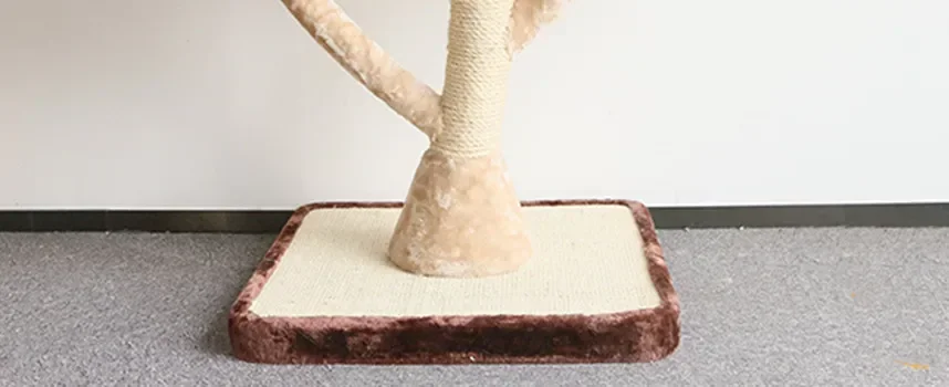 Hot SalesBeige Big Multi Layer Solid Wood Large Luxury Pet Toy Furniture Cat Frame Cat Villa