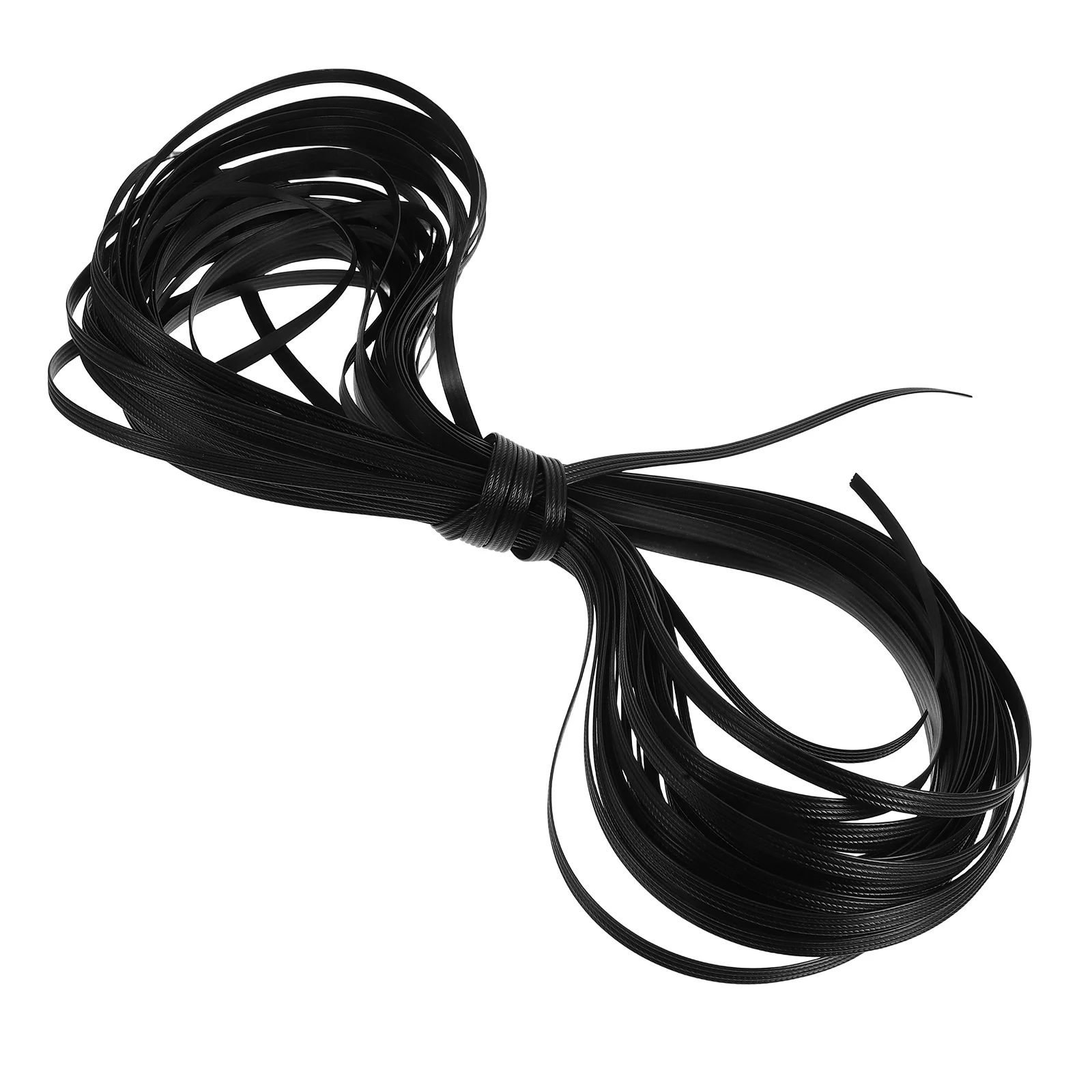 

1Set Wicker Repair Material Pe Synthetic Rattan Flat and Round Weaving Replacement for Chair Table Patio Furniture DIY Home