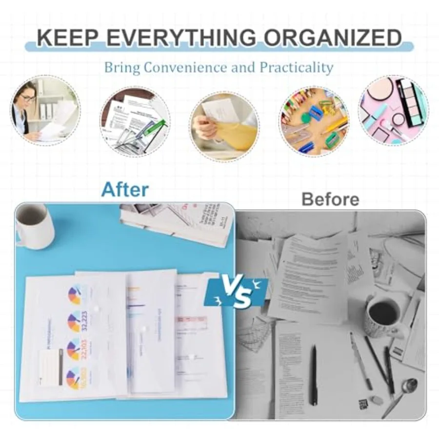 المجلدات البلاستيكية A424 قطعة محافظ بلاستيكية لتوفير مساحة A4 مع 3 أوضاع Sp أوعية شفافة محفورة A4 مع وعاء ملصق 11 ملزمة