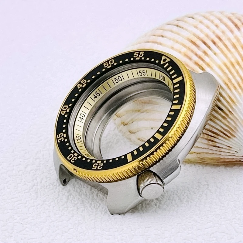 Seiko Mod Dial 44mm Case NH35 316L Stainless Steel Case Fits NH35 NH36 4R 7S Japan Automatic Movement 20ATM Waterproof Watch