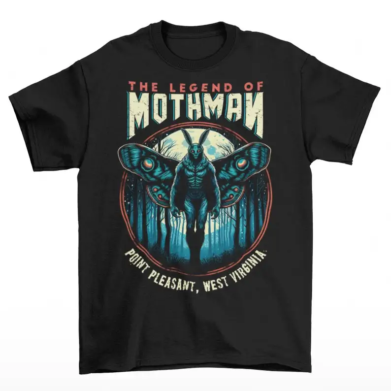 The Legend Of Mothman T-Shirt - Urban Legend Shirt - Cryptid Tee - Cryptozoology Gift