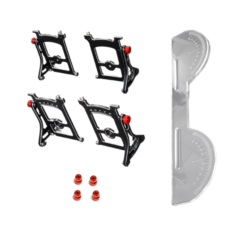 F19F Fernsteuerungs-Zugstangen-Setup-System, Messwerkzeug, Lenkstangen-Einstelllineal für die Wartung von 1:10 Autos