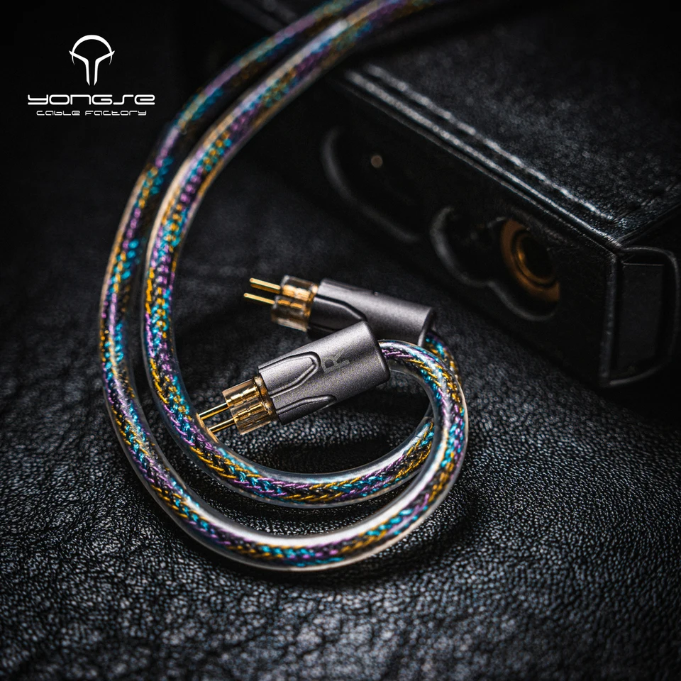 Yongse Neonova Pure Silver+Silver Plated Single Crystal Copper Coaxial Structure Earphone Cable