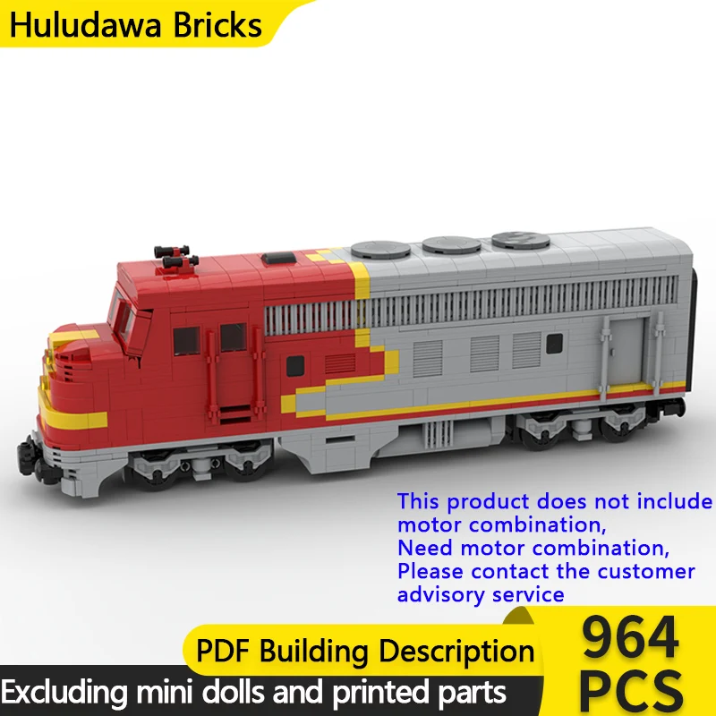 

Модель городского автомобиля MOC, строительные кирпичи F7, дизельный локомотив, модульная технология, подарки, праздник, сборка, детские игрушки, костюм