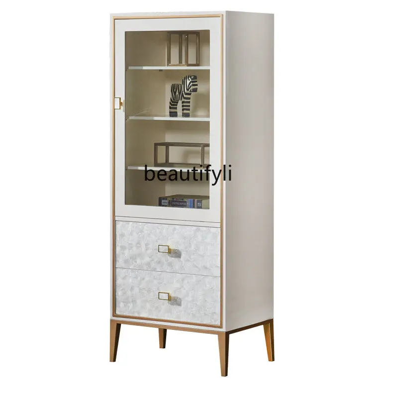 

Modern Simple and Light Luxury Small Wine Cabinet TV Side Cabinet Living Room Bedroom Bookcase Chest of Drawers furniture
