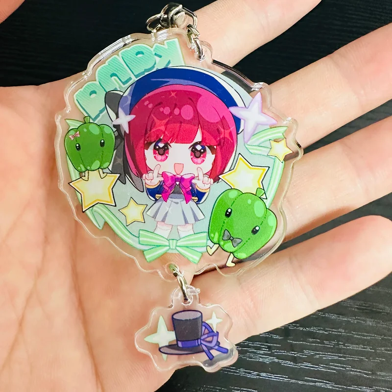 Cute Cartoon Anime OSHI NO KO Figures Hoshino Ai Hoshino Rubii Hoshino Akuamarin Cosplay Acrylic Keychains Fans Christmas Gifts