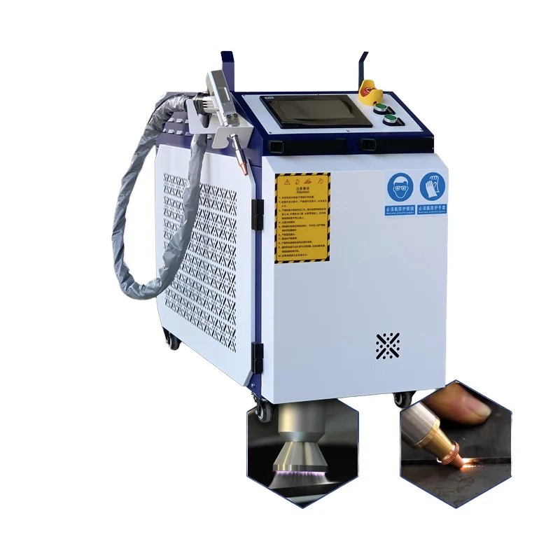 

Новый лазерный сварочный аппарат мощностью 1,5 кВт с ручным водяным охлаждением прост в эксплуатации.