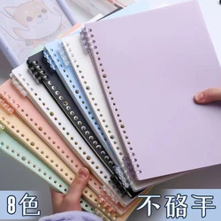 16SHEETS A4 A5 B5 20 Hole Binder Transparent PP Loose-leaf Cover Index Divider Separator Notebook Accessory Stationery useful