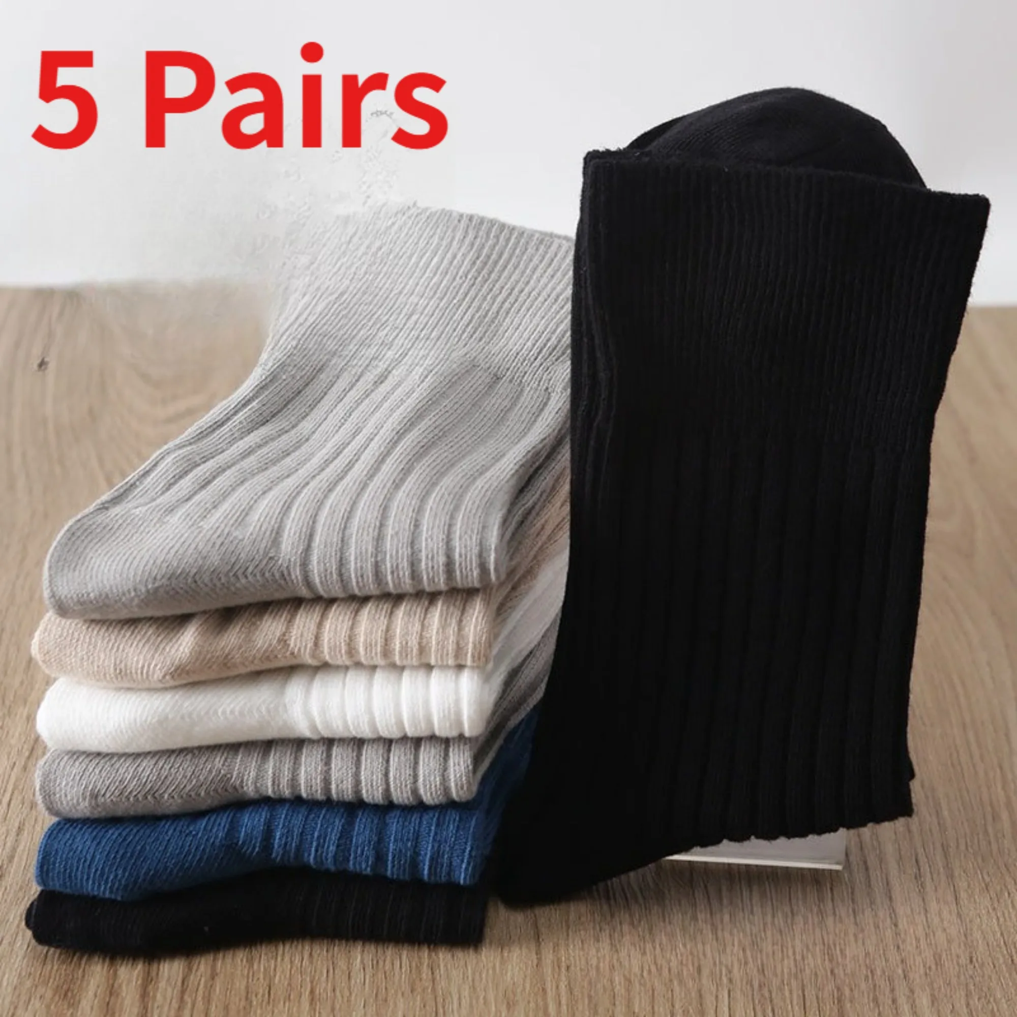 1/3 Pairs Non Binding Top Crew Socks Plus Size Loose Fit Socks For Swollen Feet Thin Spring Summer Socks Elderly Senior Socks