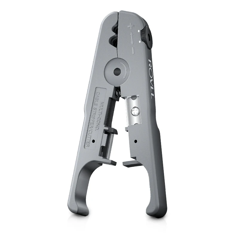 ROVLL Wire Stripper Ethernet Cable Cutter CAT7 CAT6 CAT5E CAT5 Round Flat Network Cable Stripping Tool Cable Cutter Tool