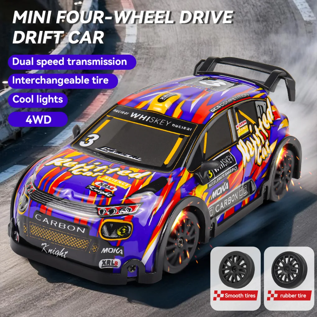 2.4G 고속 드리프트 RC카 (카메라 포함 또는 미포함) 1:32 4륜구동 무선 조종 자동차 미니 레이싱 모델 장난감 (어린이용)