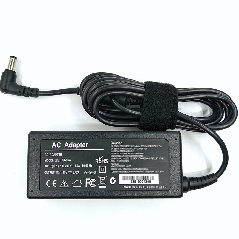 19V 3.42A 65W 5.5*2.5mm AC Laptop Charger Adapter For ASUS X550C A450C Y481C V85 A52F X450 X450L X550V X501LA X551C X555 Power