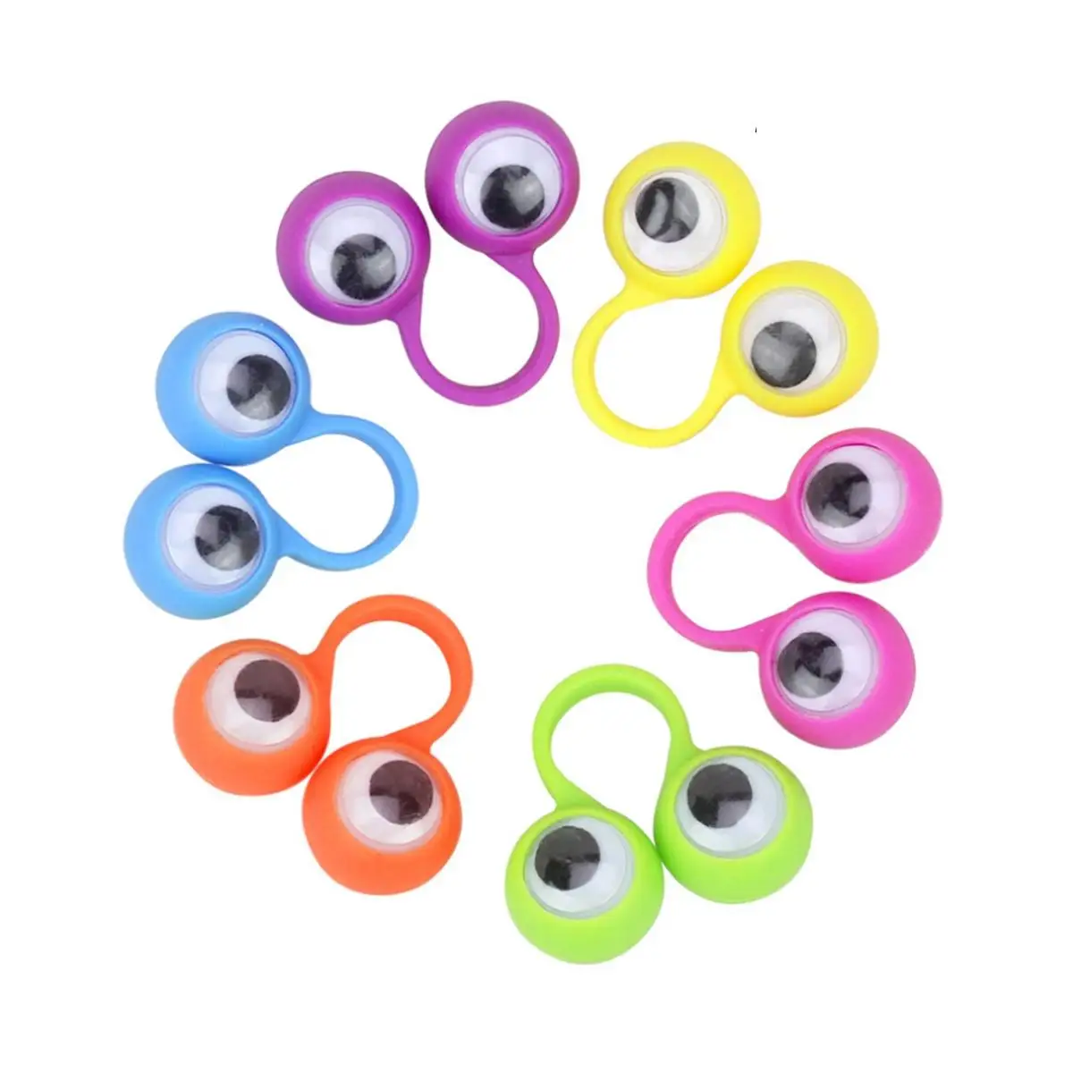 

20 Pcs Big Eyes Toys Finger Game Puppets Kid's Funny Intelligent Educational Smart Ring