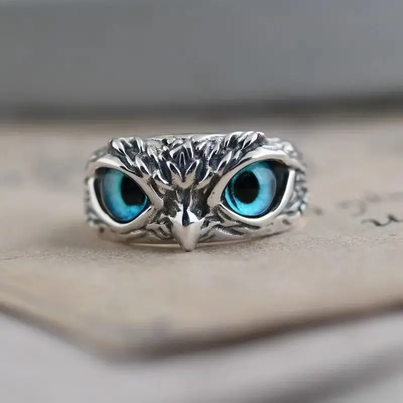 

Fashionable Charm Retro Owl Ring for Men and Women Cute Animal Owl Youth Gothic Ring Halloween Christmas Jewelry Gift