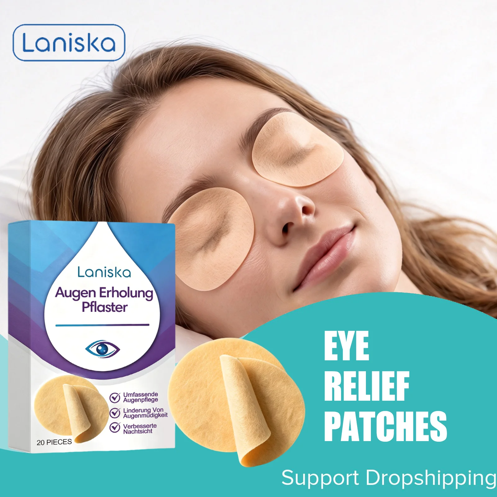 Eye Relief Patches Relieve Eye Fatigue From Long Screen‑Time Brighten Dark Circles Repair Delicate Eye Skin Gentle Eye Care