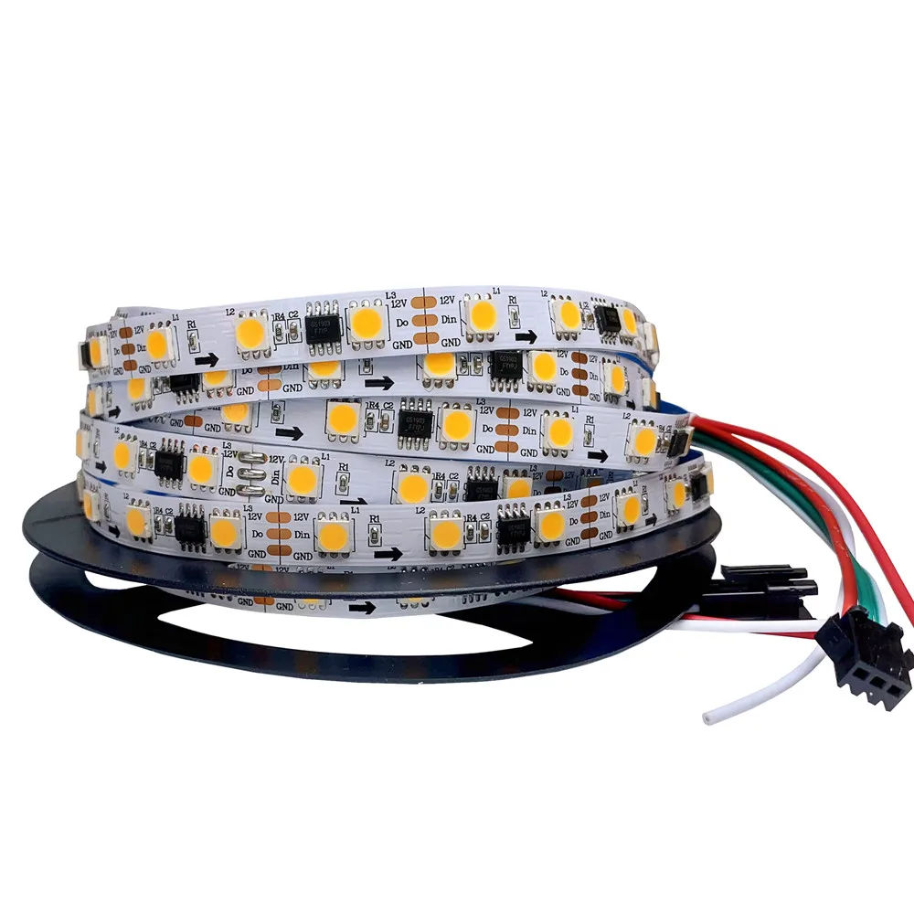 

WS2811 LED Strip 5050 SMD Chasing Light Running Water LED Strip Pixel Addressable Horse Race External Control 30/60leds/m DC12V