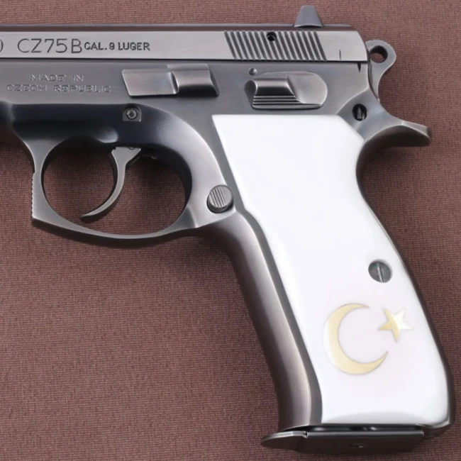 KSD Brand CZ 75, 75B, 75BD, 85 KADET SHADOW1 Compatible White Acrylic Grip