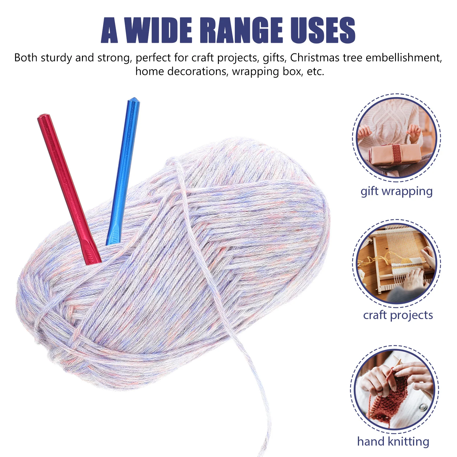 

DIY Cotton Rope Multipurpose Woven Cord for Craft Projects Gift Wrapping Home Decor 1 Roll Cotton Rope DIY Cord