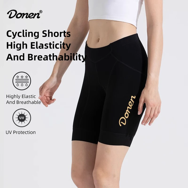 DONEN Cycling Shorts Women Summer Sun Protection Breathable High Elasticity Quick Drying MTB Road Bike Pants
