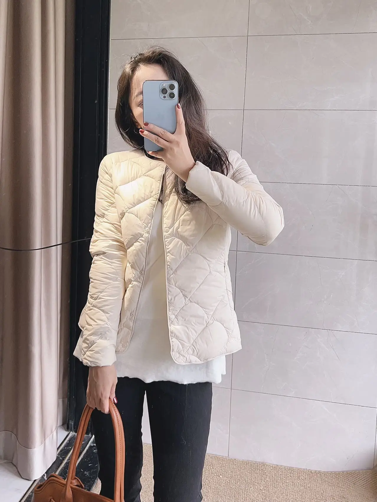 

Сверхлегкое круглое стеганое пальто Ne Slim Fit Du down Jaet Sle Princ Barbara Home Japanese Sle