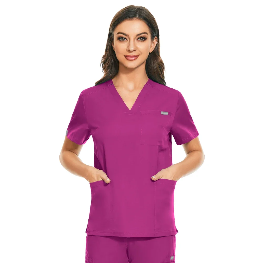 Ospedale globale Scrub top donne dentista lavoro uniforme infermiera Scrub uniformi ospedale abbigliamento da lavoro salone di bellezza farmacia vestiti
