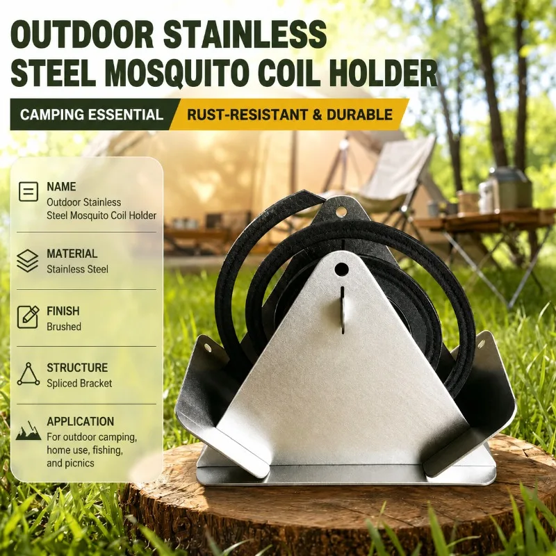 Wall‑Mountable Mosquito Coil Holder Creative Fire‑Safe Indoor Hanging Wrought‑Iron Coil Box Ash‑Receiving Tray Anti‑Scald Stable